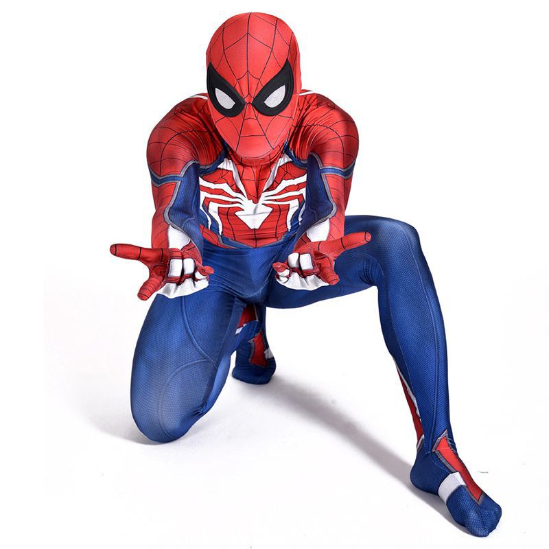 Adult Kids PS4 Insomniac Spider-man Cosplay Costume 3D Print Spidey Zentai Suit