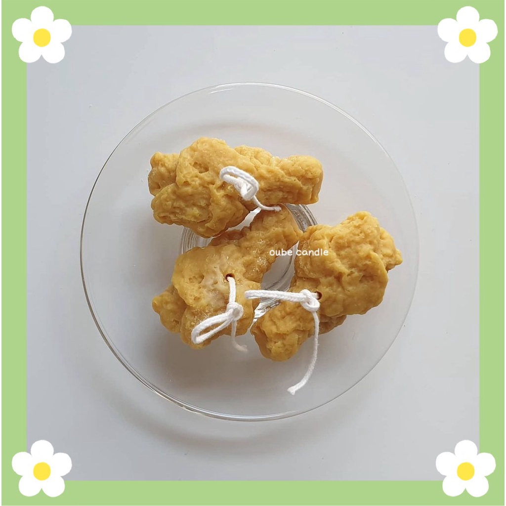 Nến Thơm Tinh Dầu Cao Cấp Decor Làm Quà Tặng Tạo Hình Gà Rán Độc Đáo | Oube Candle NT196