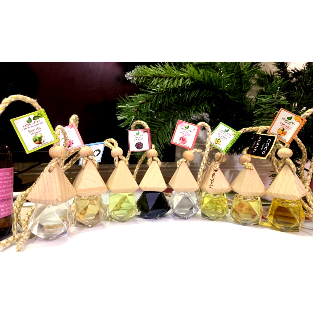 Tinh dầu treo xe oto hương sả chanh giúp khử mùi, chống say xe