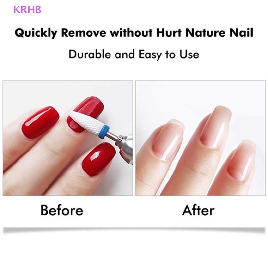 Bộ Mũi Khoan Sứ 3 / 32 Inch Chuyên Dụng Làm Móng Nghệ Thuật Mới