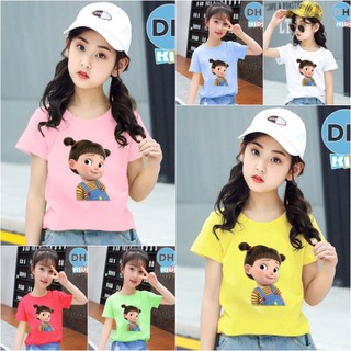 Áo thun cho bé gái cotton mịn, mát, thoải mái cho bé - Bé Gái Tinh Nghịch - DHKID1018