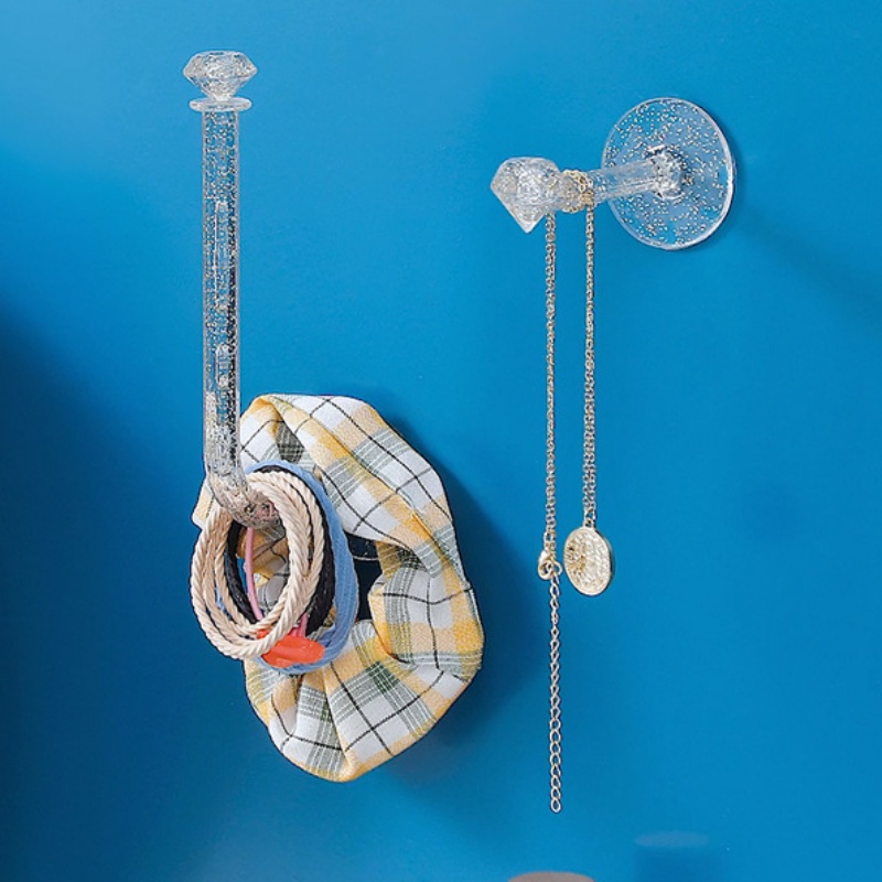 Giá Đỡ Mắt Kính / Khăn Tắm / Chìa Khóa Gắn Tường Trong Suốt Chống Nước Sắp Xếp Gọn Gàng Cho Nhà Tắm /