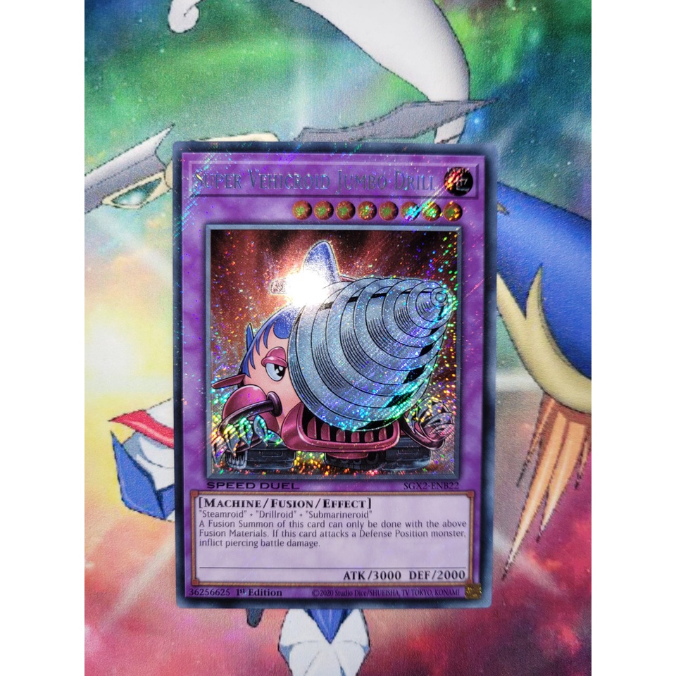 Thẻ bài Yugioh - TCG (UK) - Super Vehicroid Jumbo Drill / SGX2-ENB22'