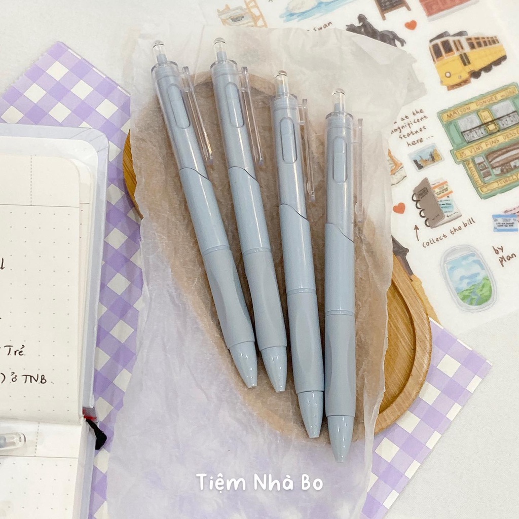 Bút bi mực đen ngòi 0.5mm phong cách Hàn Quốc