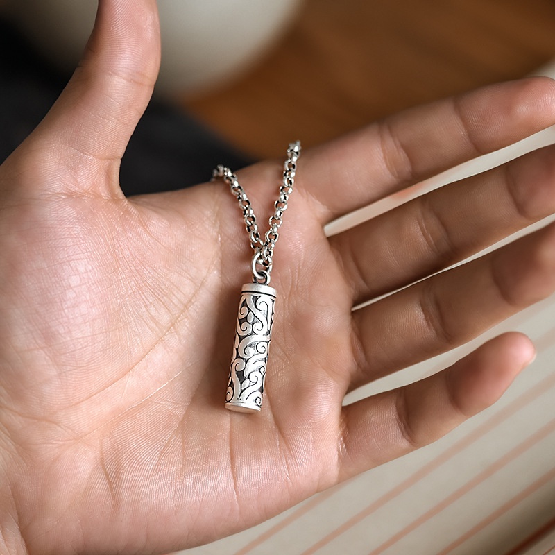 Mặt Dây Chuyền Bạc 99 Có Thể Mở Ra Dành Cho Nam Và Nữ