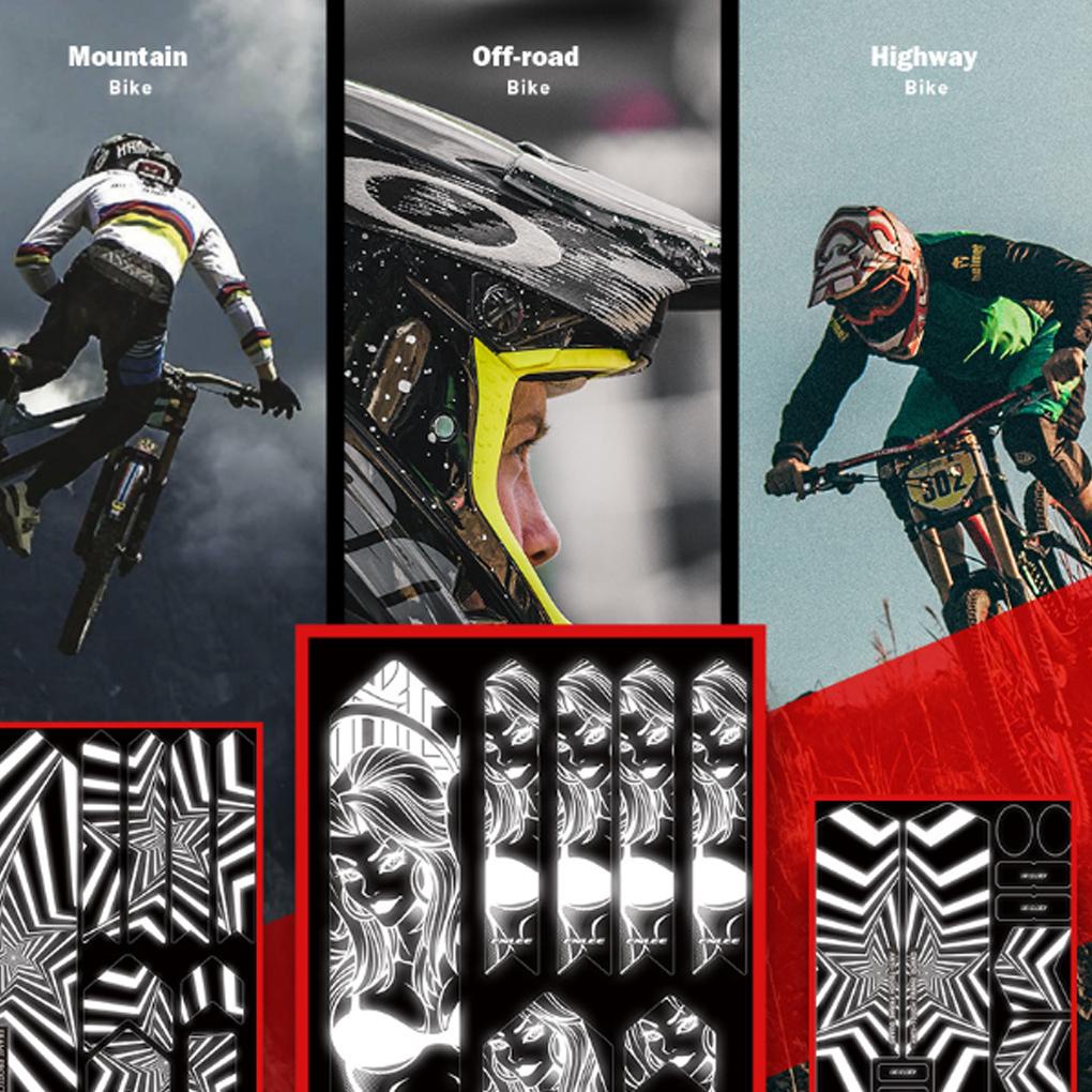 Miếng Dán Phản Quang 3D Chống Thấm Nước Có Thể Tái Sử Dụng Trang Trí Xe Đạp