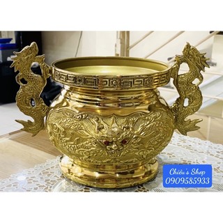 Lư hương đồng cao 16cm