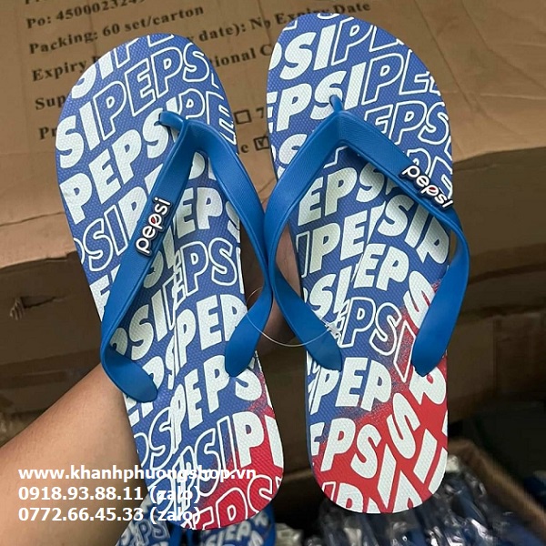 Dép kẹp mang trong nhà logo pepsi cá tính - dép kẹp mang trong nhà