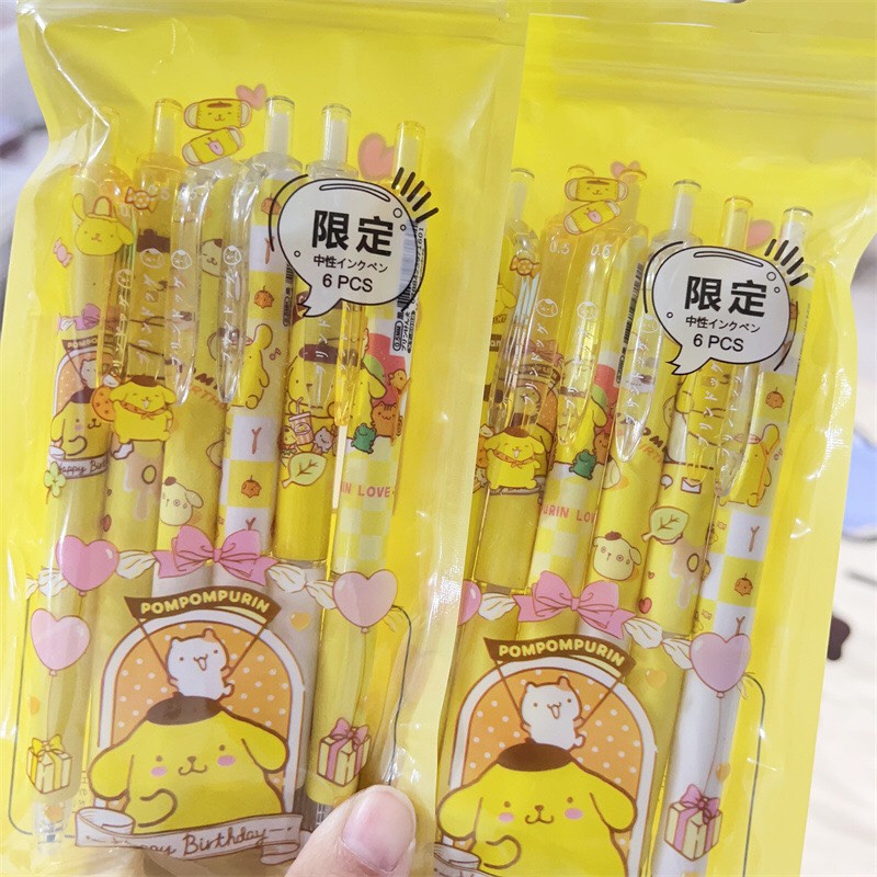 Bút Bi, Bút Viết mực gel họa tiết Pompompurin