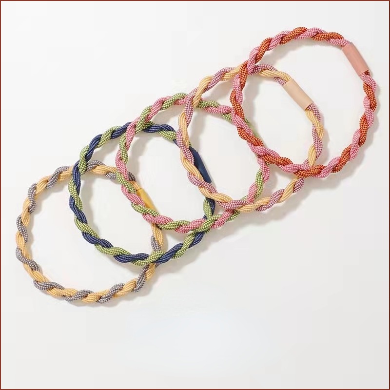 Dây Buộc Tóc Cao Su Co Giãn Màu Kẹo Ngọt Phong Cách Hàn Quốc Thời Trang Cho Nữ