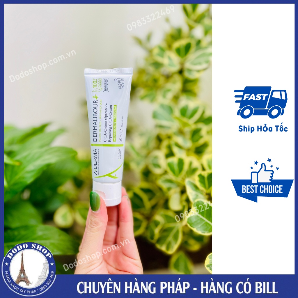 Kem Aderma dermalibour 50ml dưỡng ẩm, phục hồi dịu da _Dodoshop.com.vn