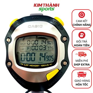 Đồng hồ bấm giờ CASIO HS70W chính hãng, bấm giây thể thao 100Lap chịu nước - KIM THÀNH SPORT