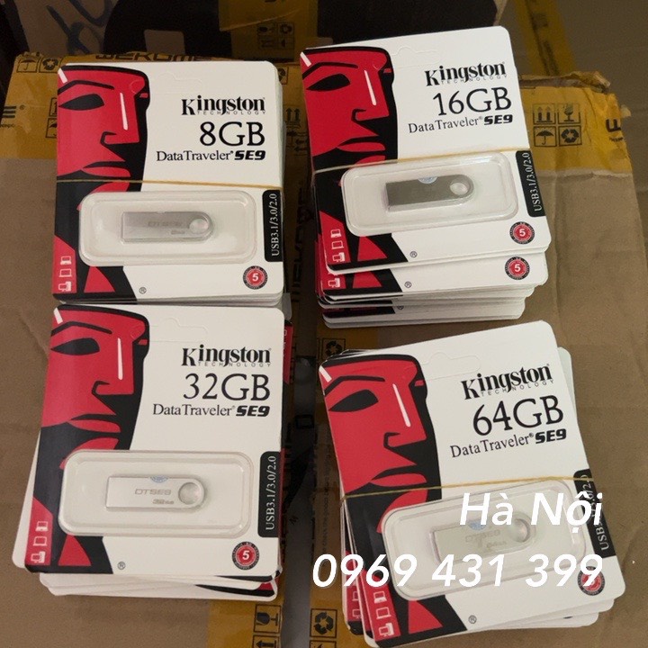 Usb Kingston 3.0, 2.0 64gb/ 32gb/ 16gb/ 8gb/ 4gb thiết kế nhỏ gọn, vỏ kim loại, chống nước