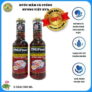 Nước mắm cà cuống nguyên con hương việt xưa - đóng chai thủy tinh 500ml loại 8 con một chai.
2 chai 500 ml .