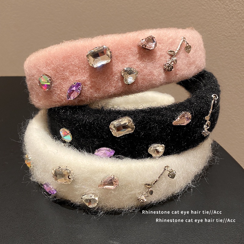 Băng Đô Đính Đá Pha Lê Hình Đầu Lâu Nhỏ Sang Trọng Cao Cấp