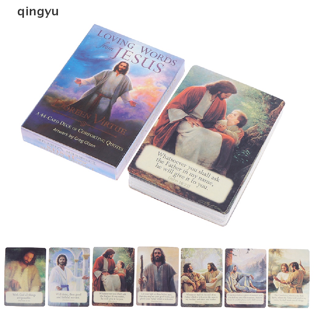 Bộ Bài Tarot qingyu Loveing Words from Jesus Oracle