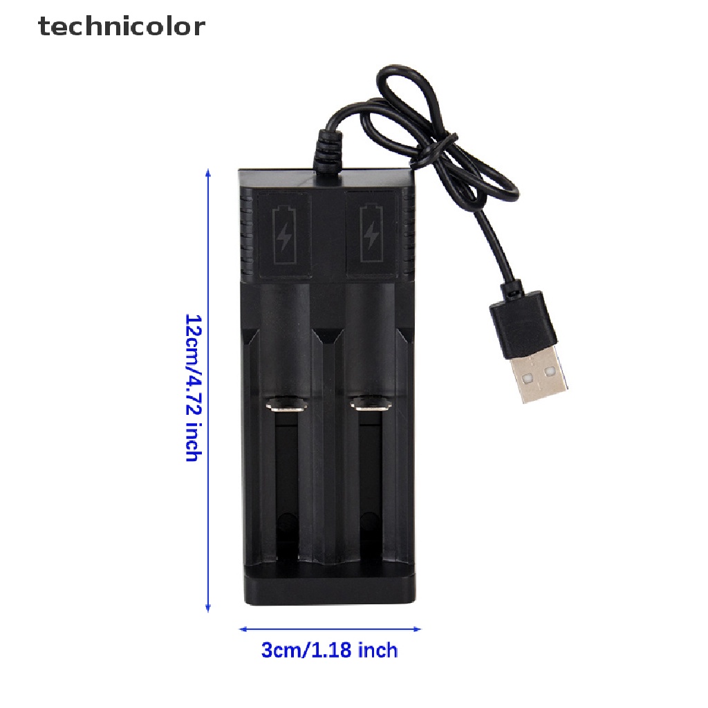 Bộ Sạc Pin Lithium Thông Minh 1 / 2 Ngăn 18650 Thông Dụng Cho Sạc Li-Ion