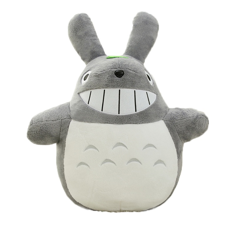 Thú Nhồi Bông Hình Totoro Đáng Yêu,Chăn Gối Gấu Bông Totoro tròn, biểu cảm