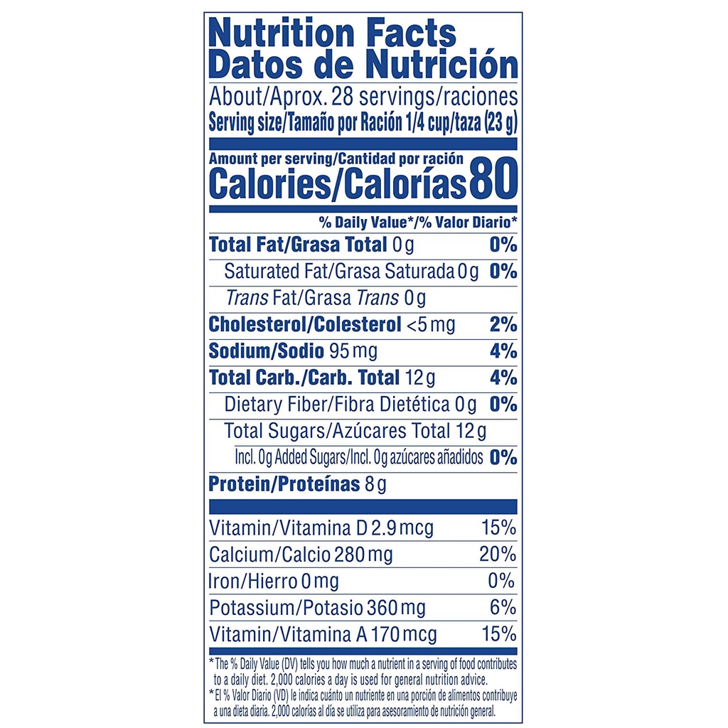 Sữa khô không béo the cooking milk Nestle Carnation Instant Nonfat Dry Milk 272g, 645g của Mỹ