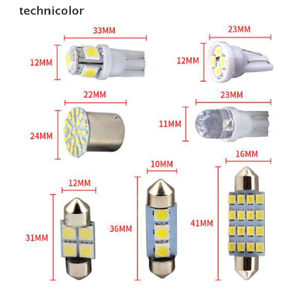 14 Đèn LED T10 36mm Cho Xe Hơi