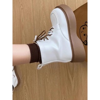 Bốt Martin, bốt da cổ thấp đế nâu