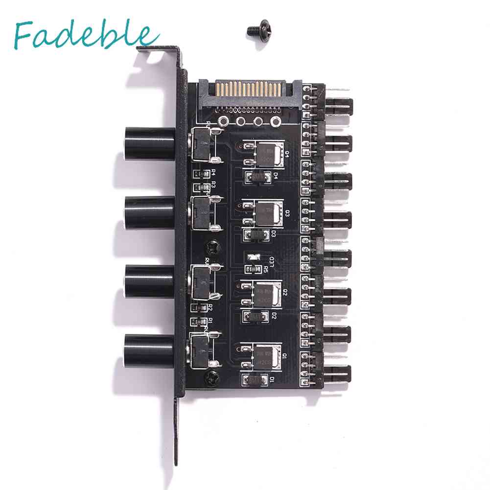 Bộ Điều Chỉnh Tốc Độ Quạt 8 Chiều SATA / 3Pin 12V Dành Cho Máy Tính