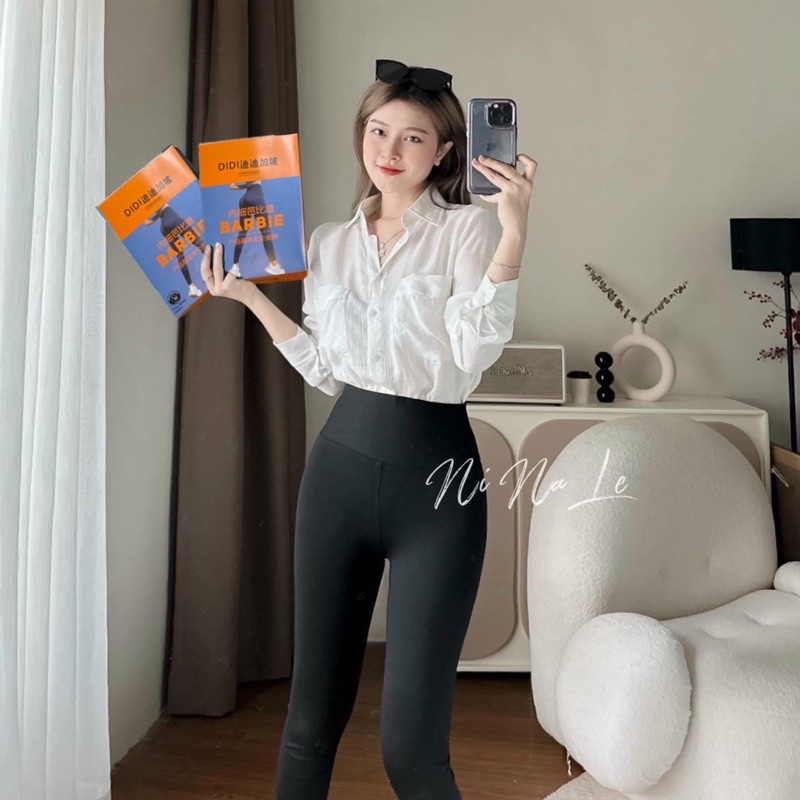 quần legging cạp cao gen bụng hộp babie