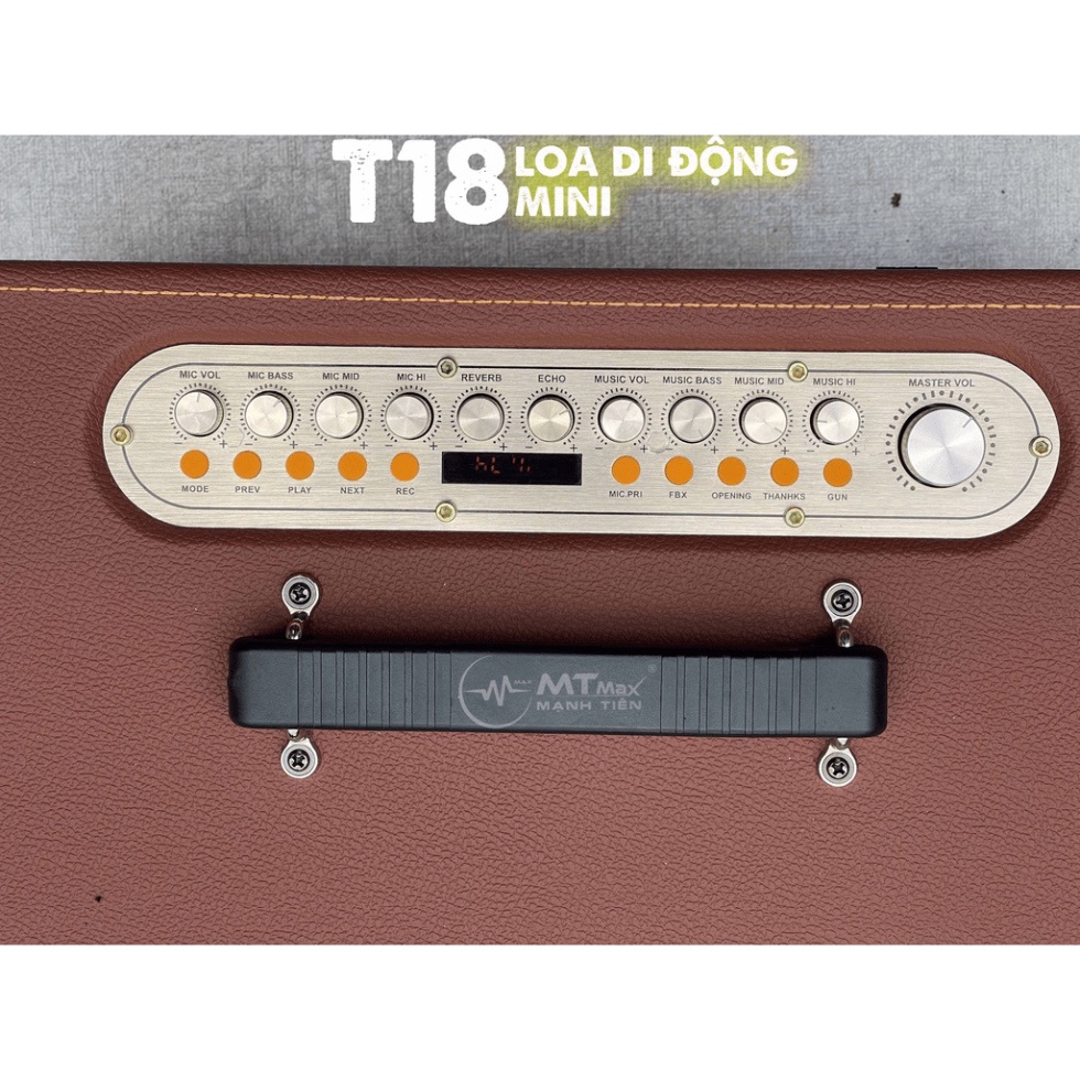 Loa bluetooth karaoke xách tay di động SGMAX T18 mini, nhỏ gọn âm thanh hay thiết  kế sang trọng...BH 12th
