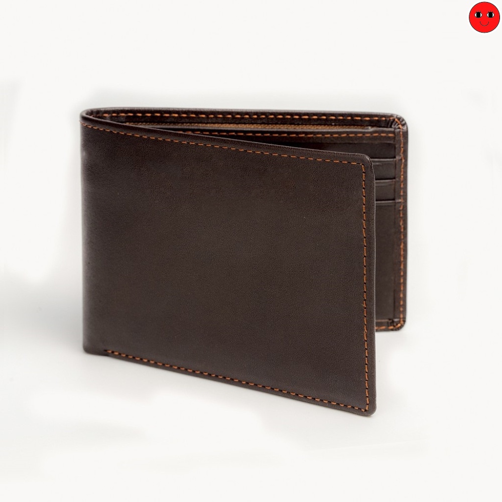 Ví Nam Ngang Gập Đôi Thiết Kế Đơn Giản - Bóp Da Cao Cấp - TRONBO - karro_shop