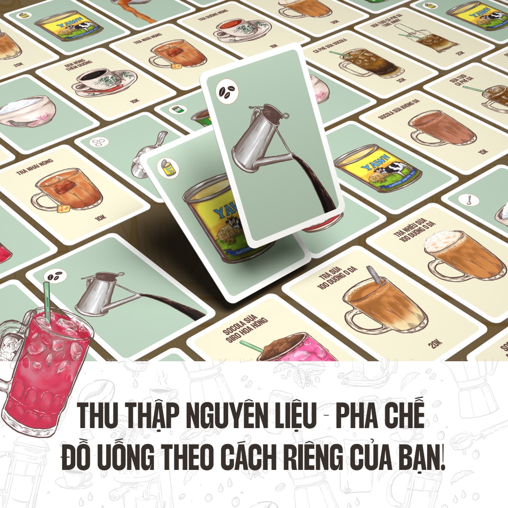 [CHÍNH HÃNG] Vua Cà Phê | Boardgame, game thẻ bài của mhuwnxg tay pha cà phê cừ khôi  - Thư Viện Đồ Chơi
