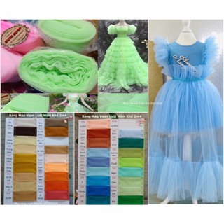 [BM3-4] VOAN LƯỚI MỀM Khổ 2m4 - Voan lưới Tutu L30 (Chuyên dùng may đầm công chúa, đầm cưới, trang trí sự kiện.)