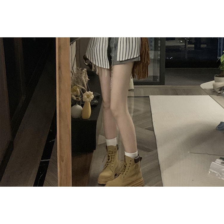 NRVP Áo sơ mi nữ tay dài họa tiết kẻ sọc phong cách Hàn Quốc