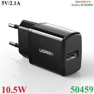 Củ sạc điện thoại 5v/2.1a công suất 10.5w usb-a ugreen 50459