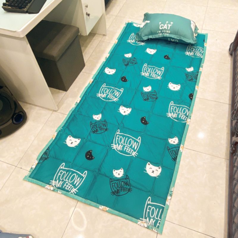 Tấm trải nệm văn phòng gấp gọn 90x2m topper nệm ngủ văn phòng tiêu chuẩn 5*