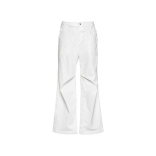 Quần dài stressmama khaki wide leg pants - white