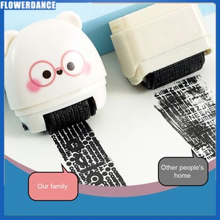 Con lăn bảo vệ sự riêng tư chống trộm danh tính hình gấu dễ thương con lăn bảo vệ dữ liệu bí mật bảo vệ id của bạn con lăn bảo mật flowerdance