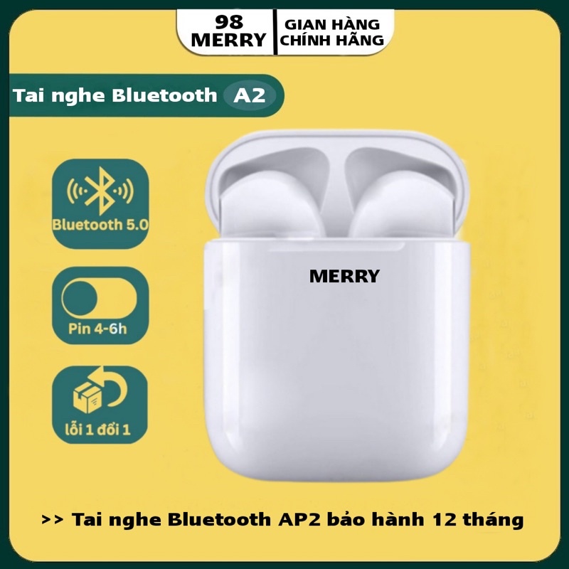Tai nghe Bluetooth AlP2 Không Dây Full Chức Năng Pin Trâu 4-6h, Định Vị, Đổi Tên, Chính Hãng PKT