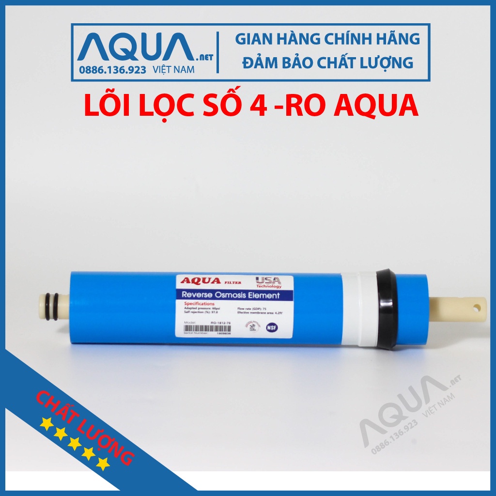 Lõi lọc nước số 4 , RO, RO AQUA RO LÕI SỐ 4 lọc sạch 99% cặn bẩn vi khuẩn đảm bảo sức khỏe uống trực tiếp lắp đặt dễ dàn
