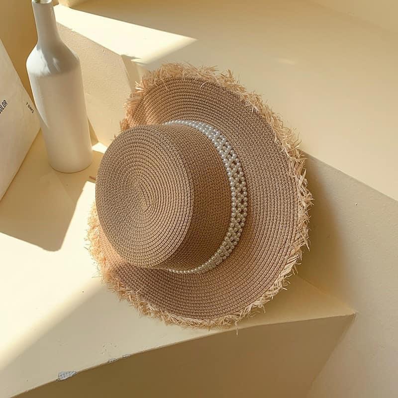 Mũ nón cói rộng vành nữ đi biển hottrend nhiều mẫu, màu - THC01