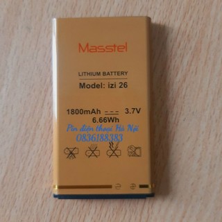Pin masstel izi 26 4g - chính hãng - bảo hành 6 tháng