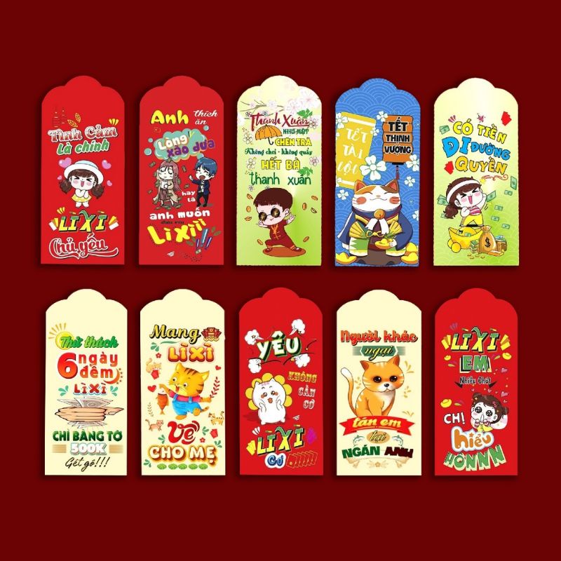 Set 10 Bao lì xì