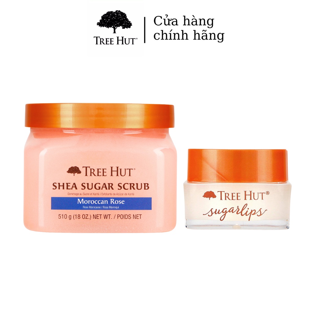 Combo Tẩy tế bào chết Moroccan Rose 510 gr & Tẩy tế bào chết môi Sweet Mint 9,8 gr