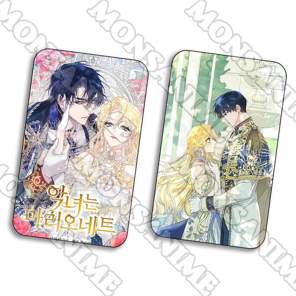 Ảnh card bo góc in hình ÁC NỮ LÀ CON RỐI ver ÔM manhwa thẻ bo viền 5*8cm anime chibi sưu tầm