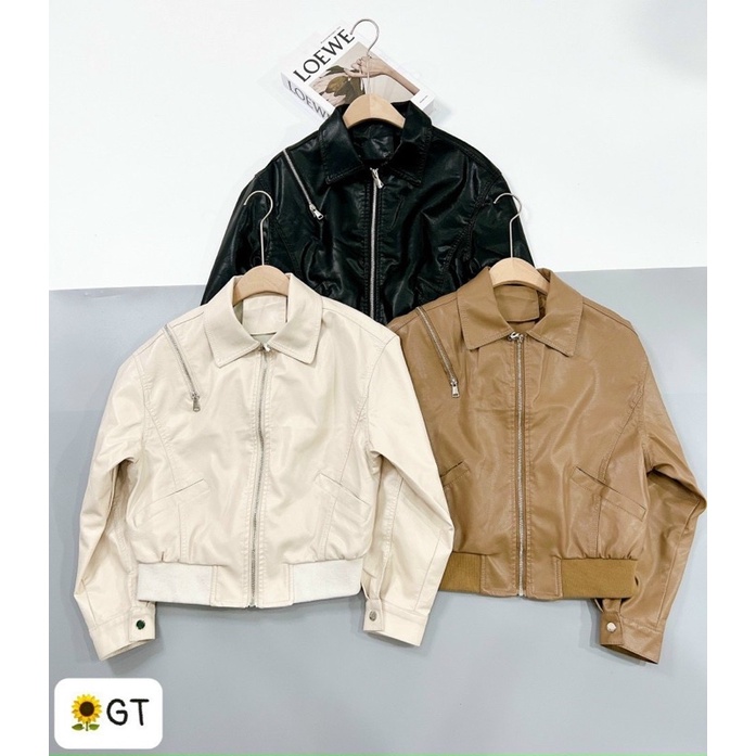 Áo bomber da nữ Quảng Châu cao cấp mẫu mới nhất không bong tróc