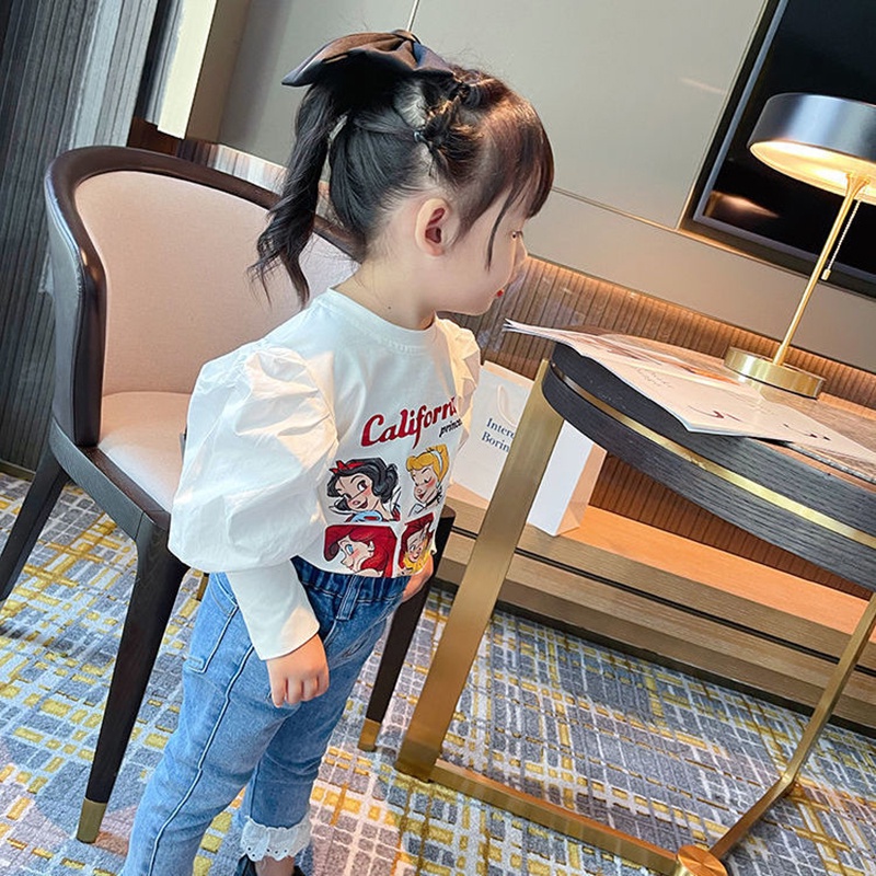 CATIMINI Áo Thun Tay Phồng Dài Thời Trang Mùa Thu Xinh Xắn Cho Bé Gái