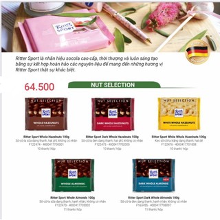 Socola Ritter Sport 100g
