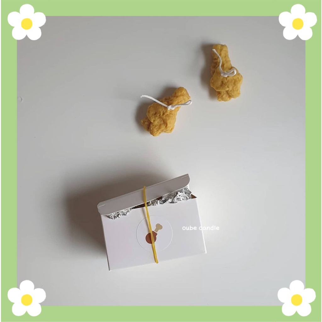 Nến Thơm Tinh Dầu Cao Cấp Decor Làm Quà Tặng Tạo Hình Gà Rán Độc Đáo | Oube Candle NT196