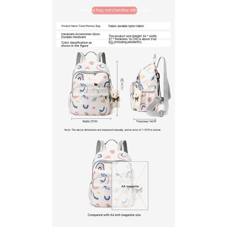 Ba Lô Đa Năng Sức Chứa Lớn Mới Cho Mẹ Bỉm Sữa