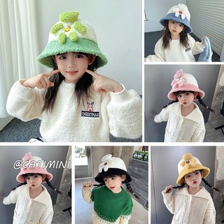 Catimini mũ len tai gấu dễ thương cho bé gái