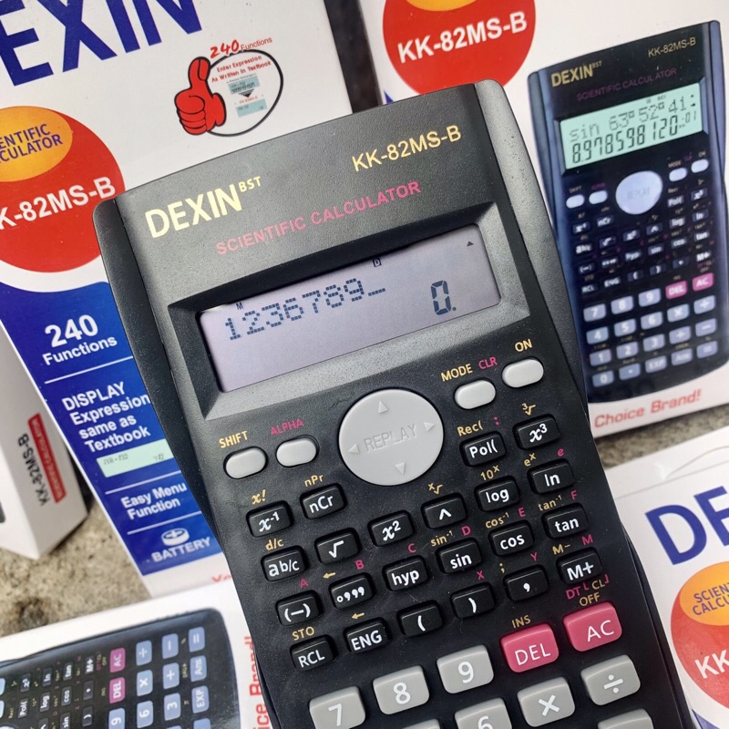 Máy tính học sinh cầm tay Dexin KK-82MS-B﻿ tương đương fx 500MS